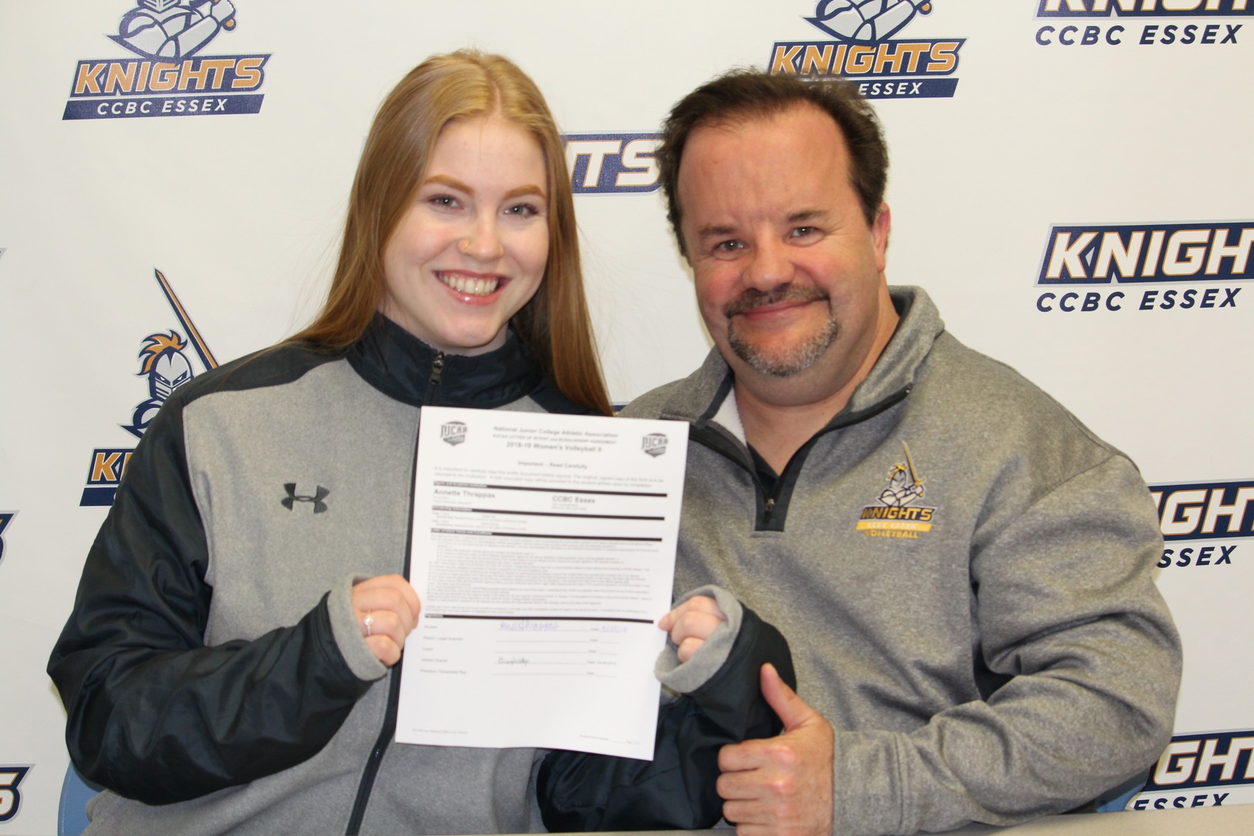 Volleyball: Koger's Knights Sign Thrappas